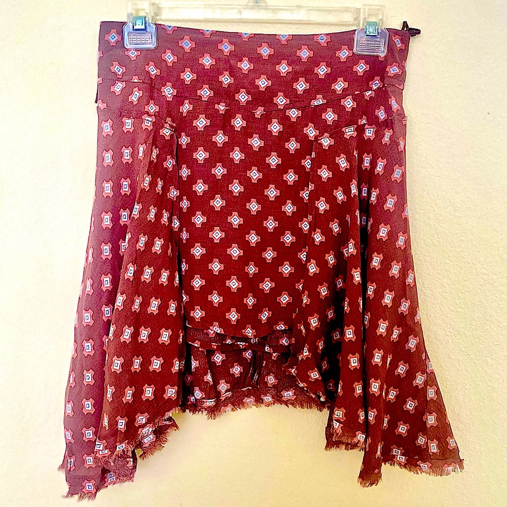 Free People Tiered Mini Skirt - Size 4 NWOT